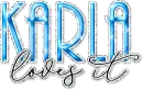 Sparkle Blue Loves It - Karla