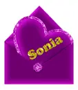 Sonia - heart and envelope letter
