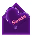 Sonia - heart and envelope letter