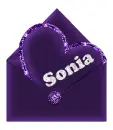 Sonia - heart and envelope letter