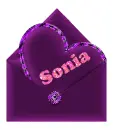 Sonia - heart and envelope letter