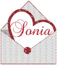 Sonia - heart and envelope letter