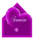 Sonia - heart and envelope letter