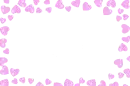 frame with hearts