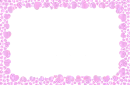 frame with hearts