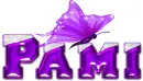 Pami, butterfly name tag