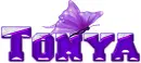 Tonya, butterfly name tag