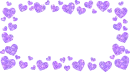 frame with hearts