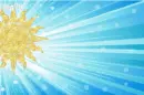Blue Sun Rays