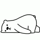 lazy polarbear