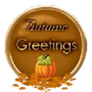 Autumn Button - Greetings