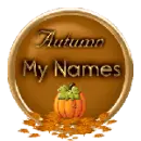 Autumn Button - My Names