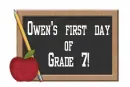 First Day of Grade 7