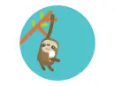sloth with icecream