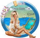 Beach Time is Happy Time - jane