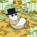 penguin with money