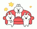 3 bunny clapping