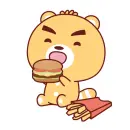 bear eating