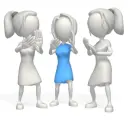 girls clapping