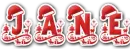 Christmas Santa Hat Name - jane