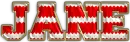 Crocheted Name - Jane
