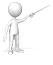 points with a stick