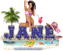 Beach Scene - Jane