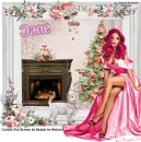 Soft Pink Christmas - Jane