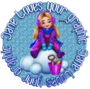 Girl with snowballs - Jane