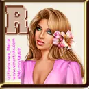 Blonde w/flower in hair - R