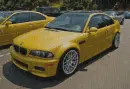 BMW in the rain