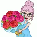 girl with flower
