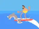 surf with dolphins