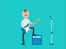 he plays the guitar