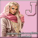 Woman in scarf - J