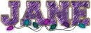 Purple Name w/lights - jane