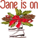 Winter skates - Jane is on