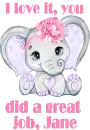 Cute Elephant - Jane