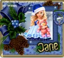 Cute girl in santa hat - Jane
