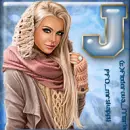 Woman in scarf - J