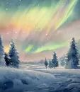 Arora Borealis Background