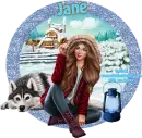 Woman and her dog - Jane