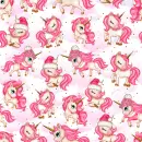 Unicorn Christmas background