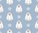 Winter Bear Background