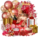 Happy New Year Kitty ~ Shakela