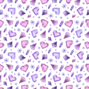 Crystal Hearts Background