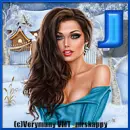 Winter Scene Brunette - J