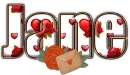 Valentine's Name with hearts - Jane
