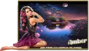 Woman with moon - Amber