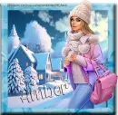 Woman in Winter - Amber
